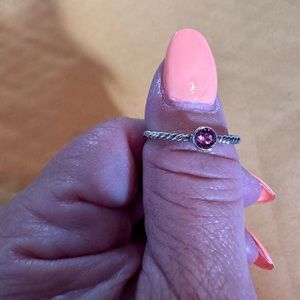 Touchstone crystal ring